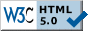 Valid HTML 5.0 experimental